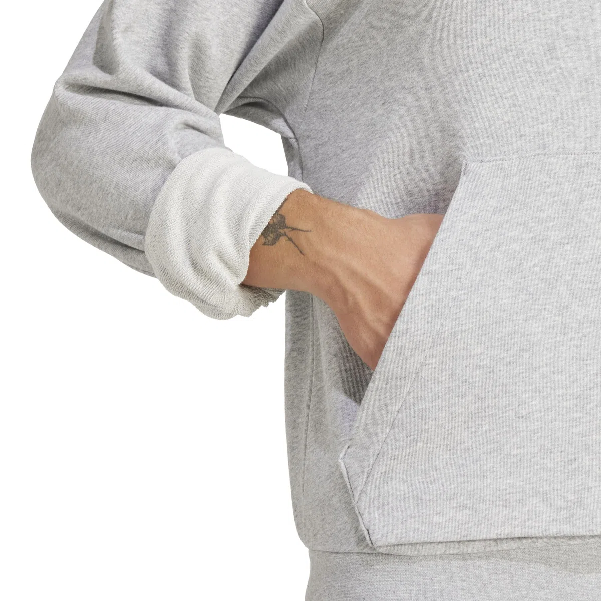 adidas Men Felpa con Cappuccio Essentials Feelcozy French Terry