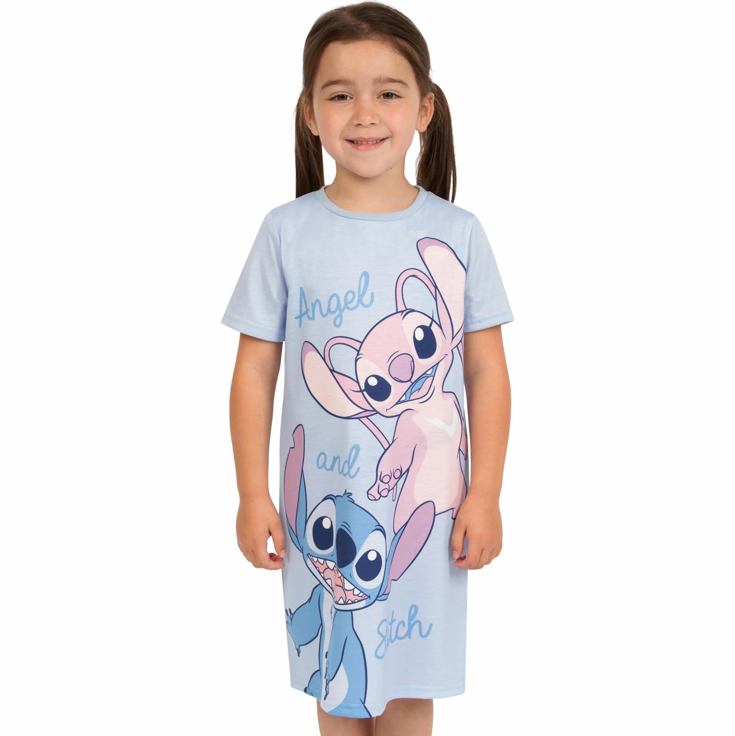 Disney Pigiama Pigiama Bambina | Lilo e Stitch Camicia da Notte | Stitch e Angel Bambina Pjs