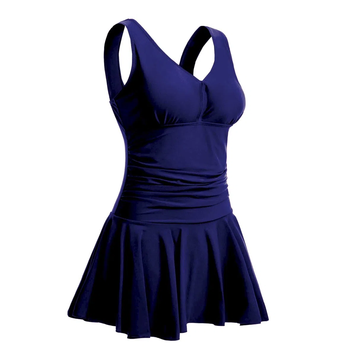 Tankini Lungo Donna Mare Taglie Forti Modellante Costumi Tankini Con Pantaloncini Sexy Brasiliana Controllo Pancia Costume Bagno Due Pezzi Curvy Contenitivo Scollo a V Beachwear Vestito Da Spiaggia