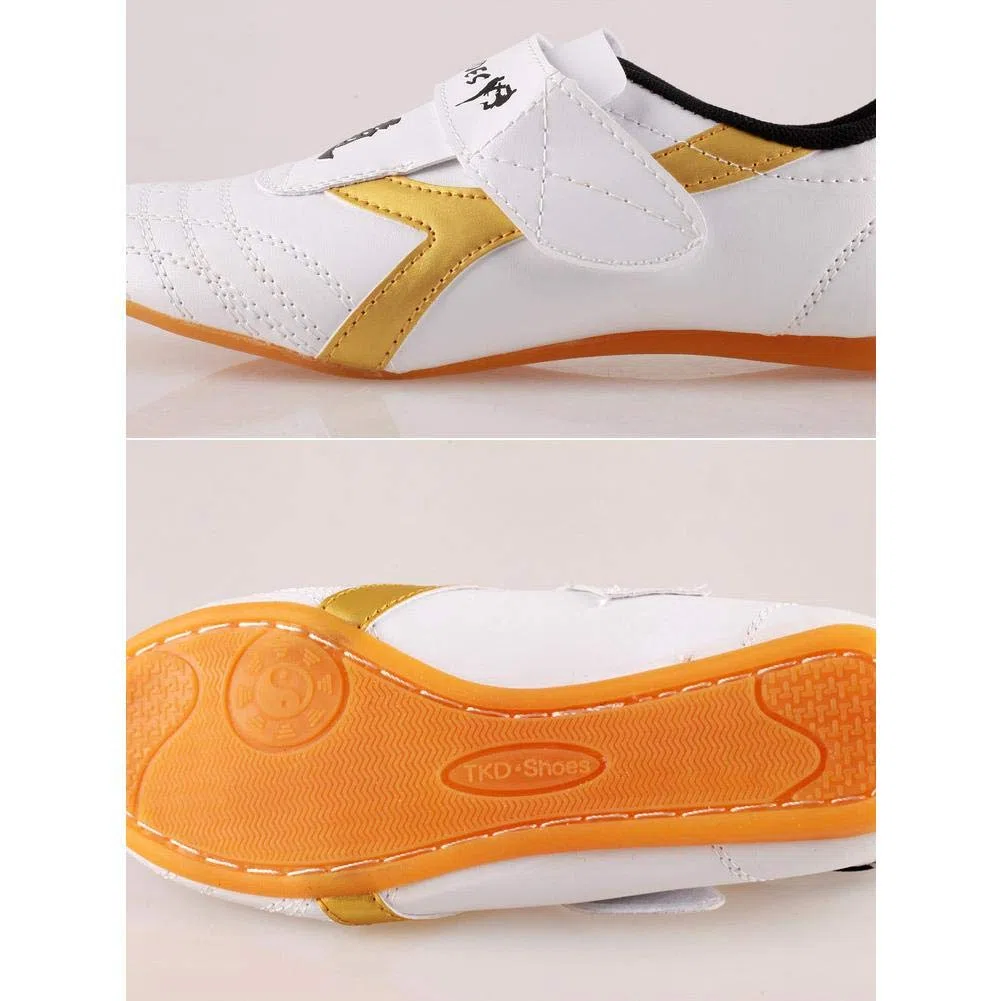Scarpe Taekwondo Unisex, PU Suola in Pelle Morbida Taekwondo Scarpe per Ginnastica Taichi Boxe Karate Kung Fu