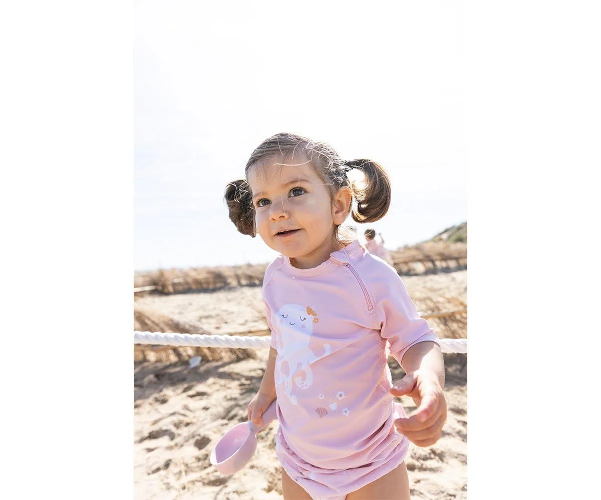 T-Shirt da Bagno Rashguard per Bambini | Costume da Bagno a Maniche Corte con Protezione Solare per Bebè e Bambini, Morbido, Comodo e Facile da Indossare