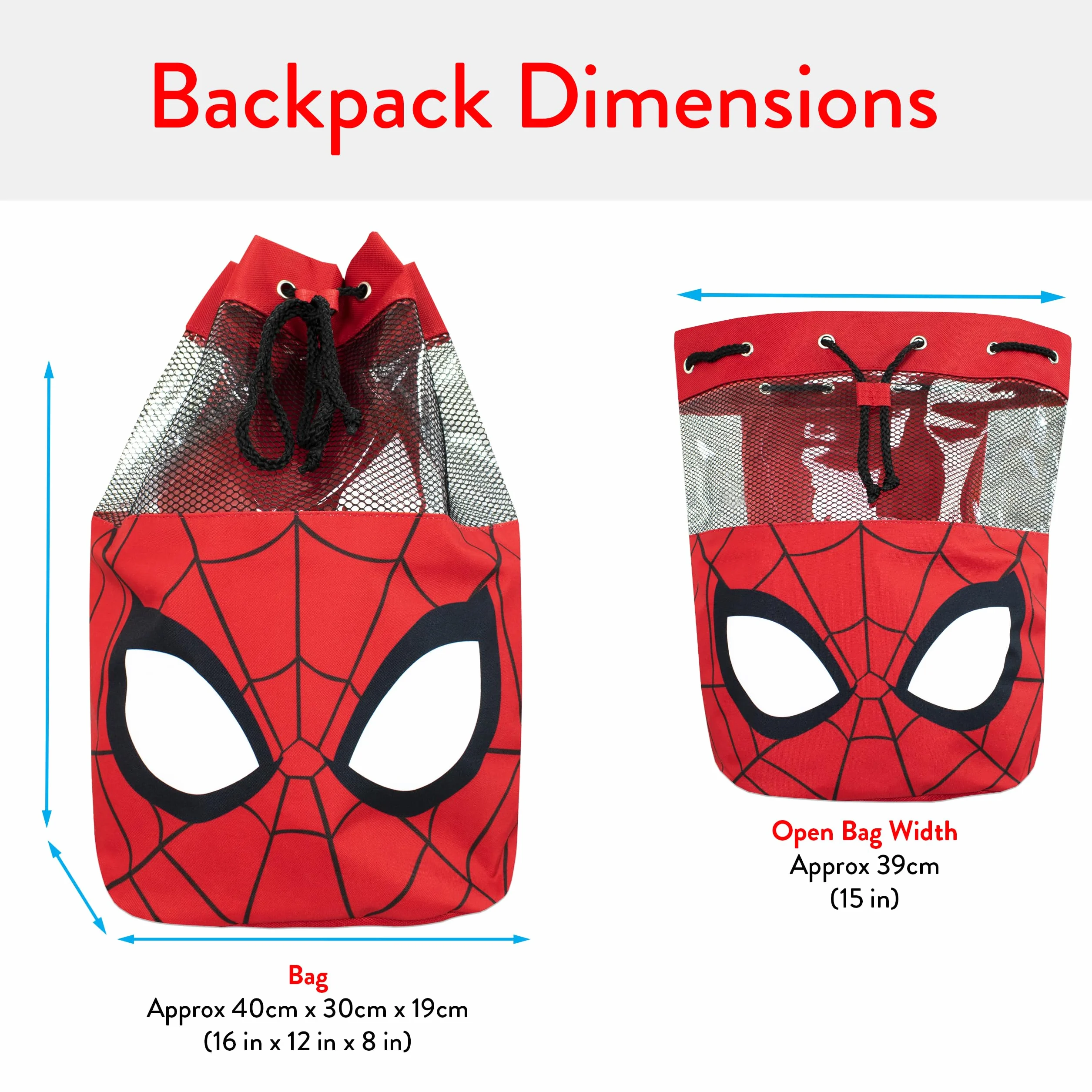 Marvel Borsa Mare per Bambini Spiderman