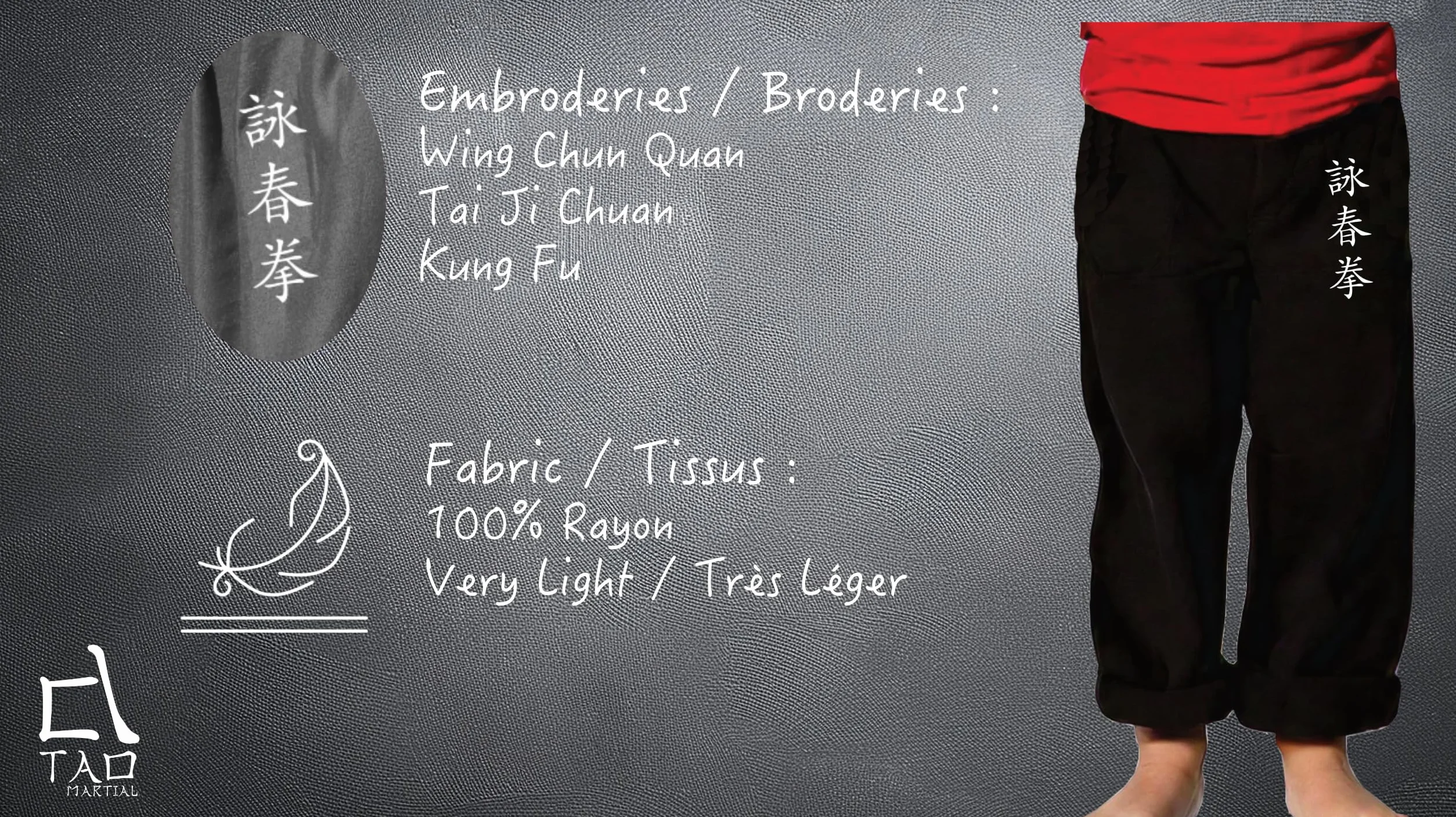 Pantaloni Kung Fu da bambino stile Tai Chi e Wing Chun Kimono leggeri e larghi