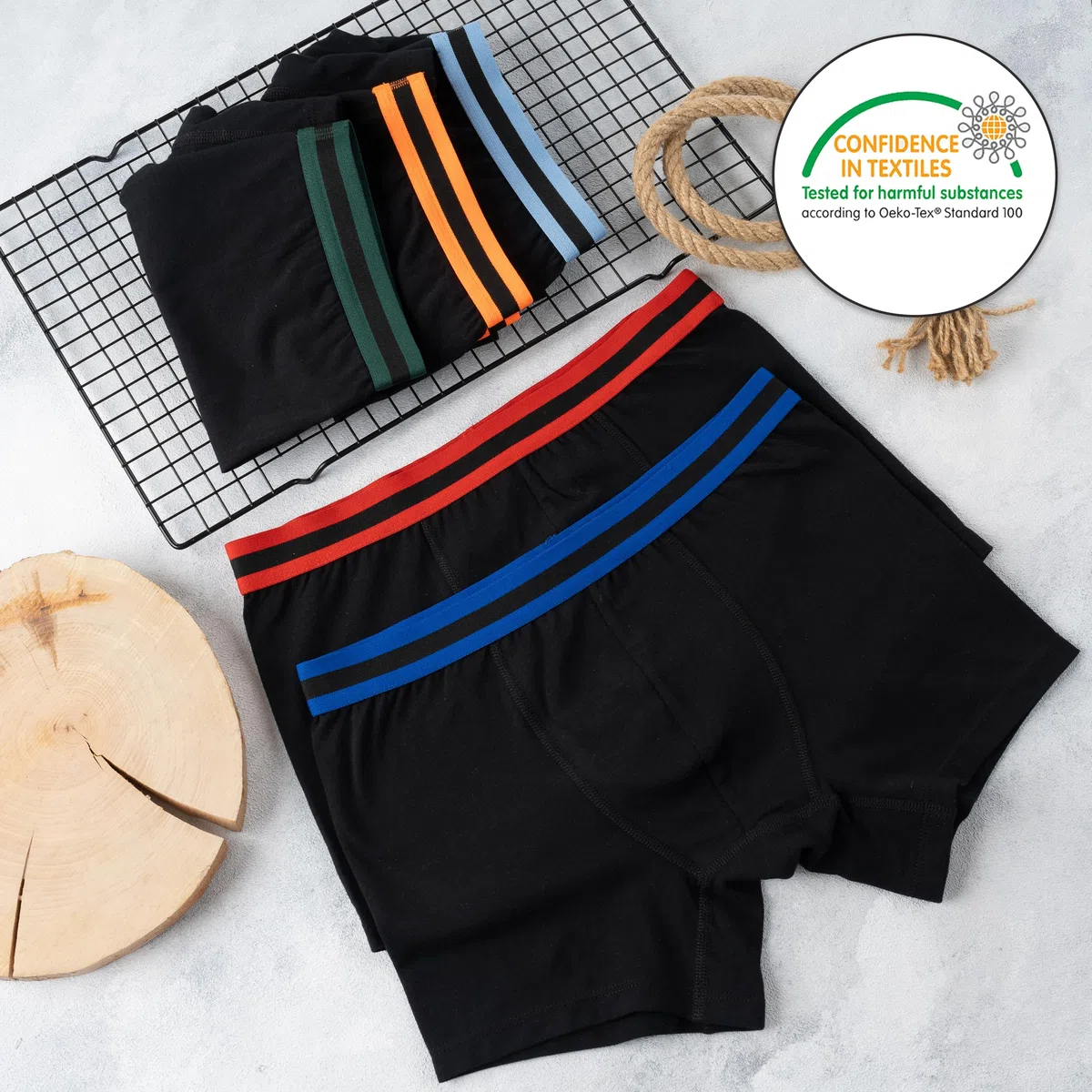 LOREZA ® 5/10 Boxer per Ragazzi Intimo Cotone Bambino Mutande 2 a 15 Anni