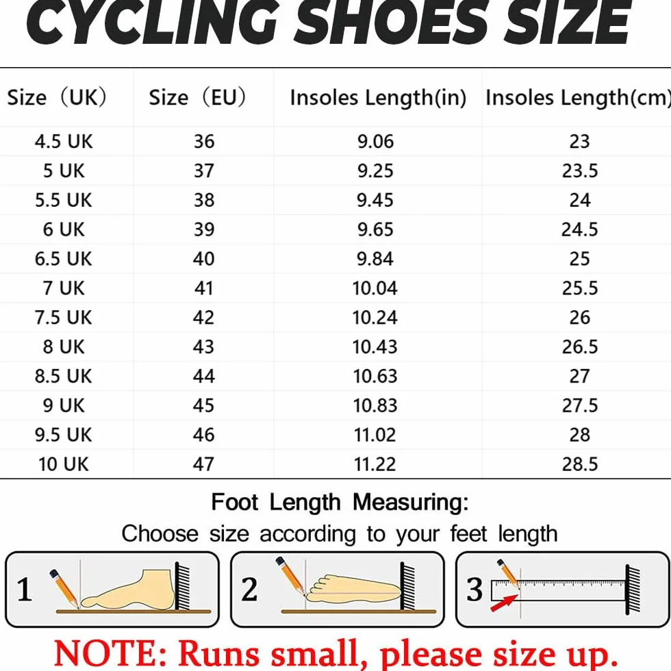 Scarpe Ciclismo Strada Uomo Suela de Goma Bici Scarpe MTB Uomo Donna Unisex Equitazione MTB da Ciclismo da Bici Nessun Tacchetto 36EU-47EU
