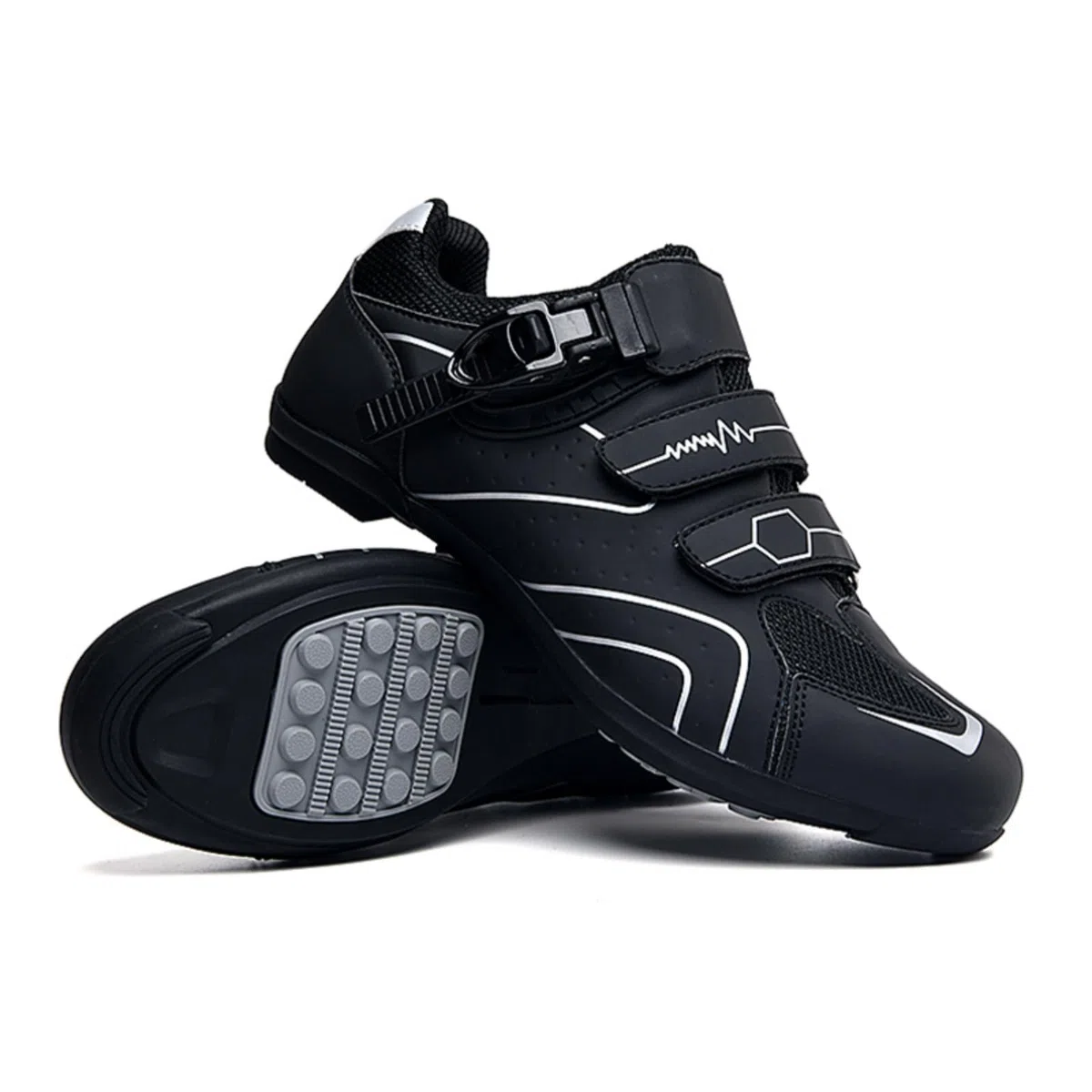 Mateju Scarpe Ciclismo Senza Attacchi Uomo Donna, 36-47 EU Scarpe Ciclismo Senza insenature Nessuna Serratura Antiscivolo Traspiranti per Sportive da Esterno