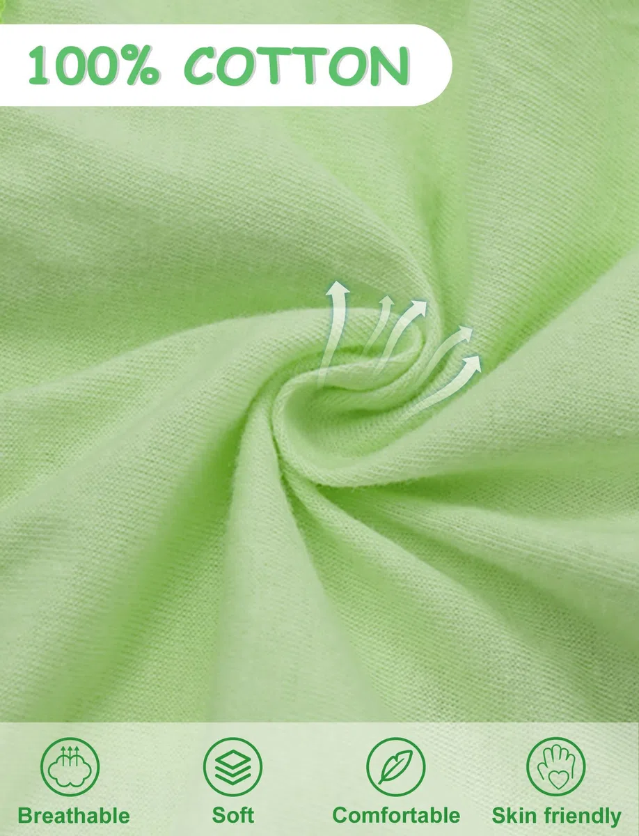 Set di 4 Slip per Bambini, Slip Elastici con Volant Traspiranti, Pantaloncini a Vita Alta per Pannolini, Pantaloncini Bloomer per Bambini, Biancheria Intima Morbida, 6 Mesi-4 Anni