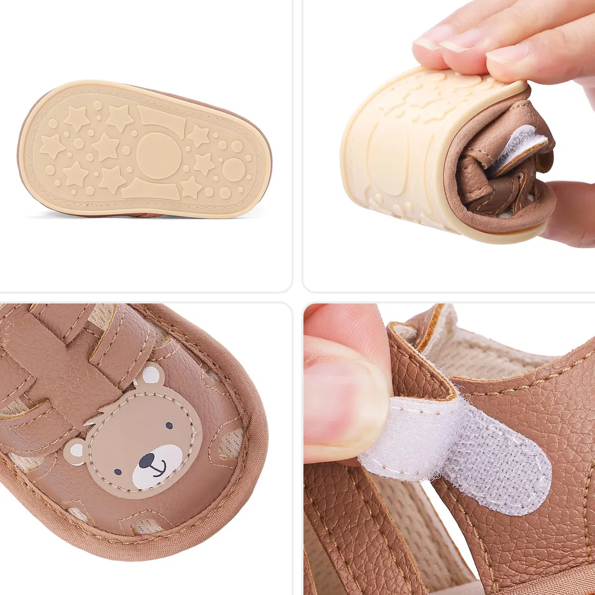 MASOCIO Sandali Primi Passi Neonato Estive Scarpe Bimbo Antiscivolo