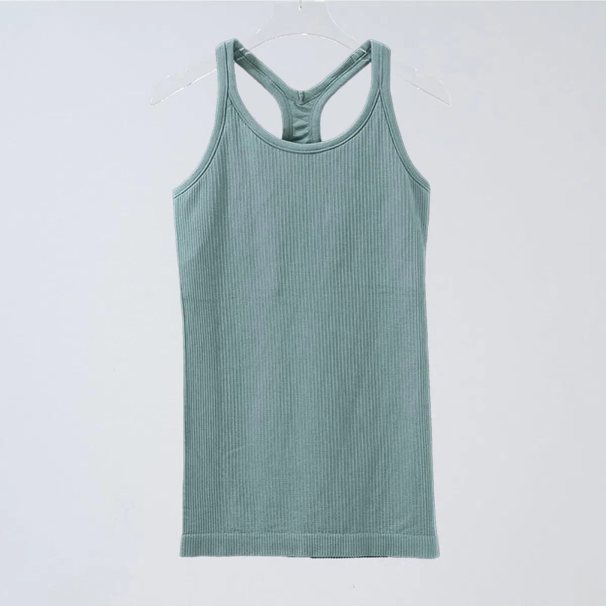 SHEKINI Canotta Sportiva da Donna con Reggiseno Incorporato Allenamento Tank Top Senza Maniche Racer Back Workout Top Palestra Fitness Yoga Sport Shirt