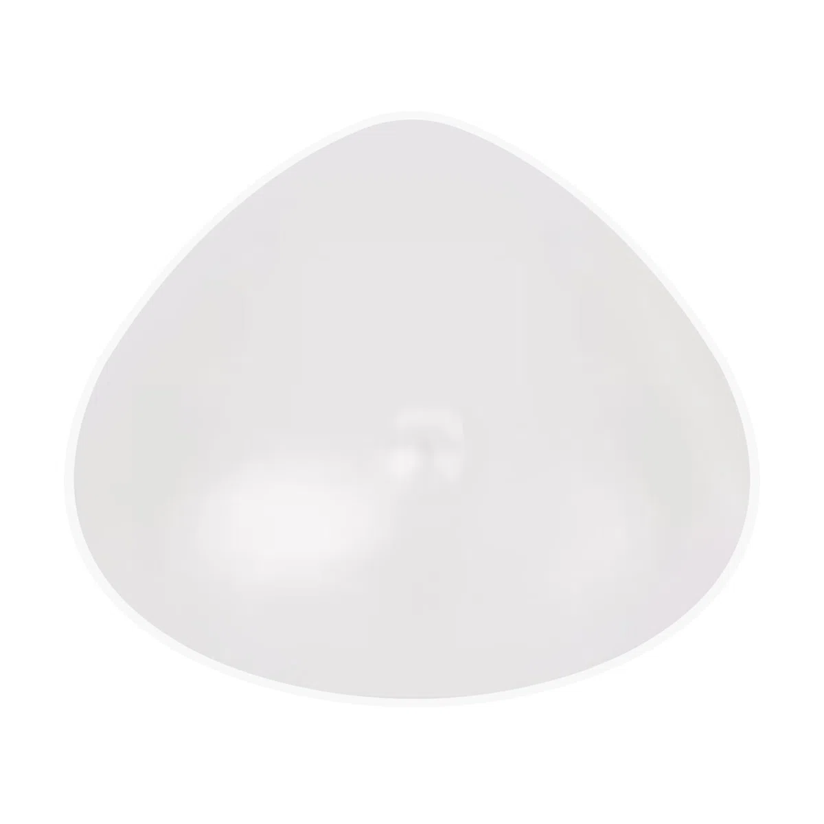 ELMIKA Inserto per reggiseno concavo in silicone, triangolare, per mastectomia, per nuoto e sorgenti termali, pezzo unico