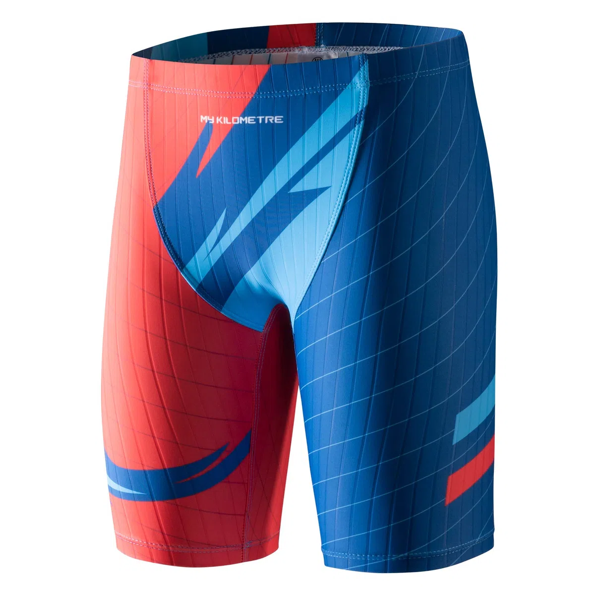 MY KILOMETRE Jammer Costume da Bagno per Bambini e Ragazzi – Cloro‑Resistente, con Coulisse, Asciugatura Rapida per Allenamento e Gare in Piscina