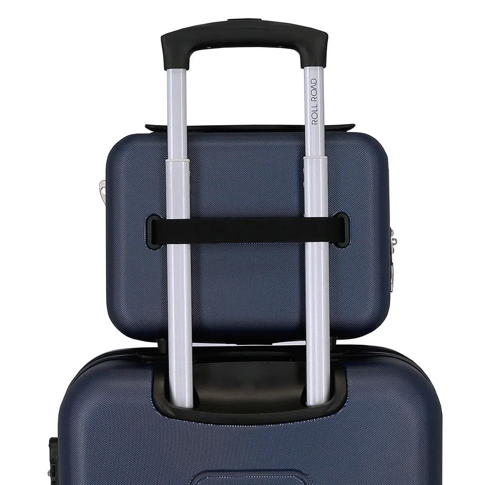 Roll Road Cambogia Beauty case adattabile blu 29 x 21 x 15 cm rigido ABS 9,14 L 0,8 kg, blu, Necessità adattabile