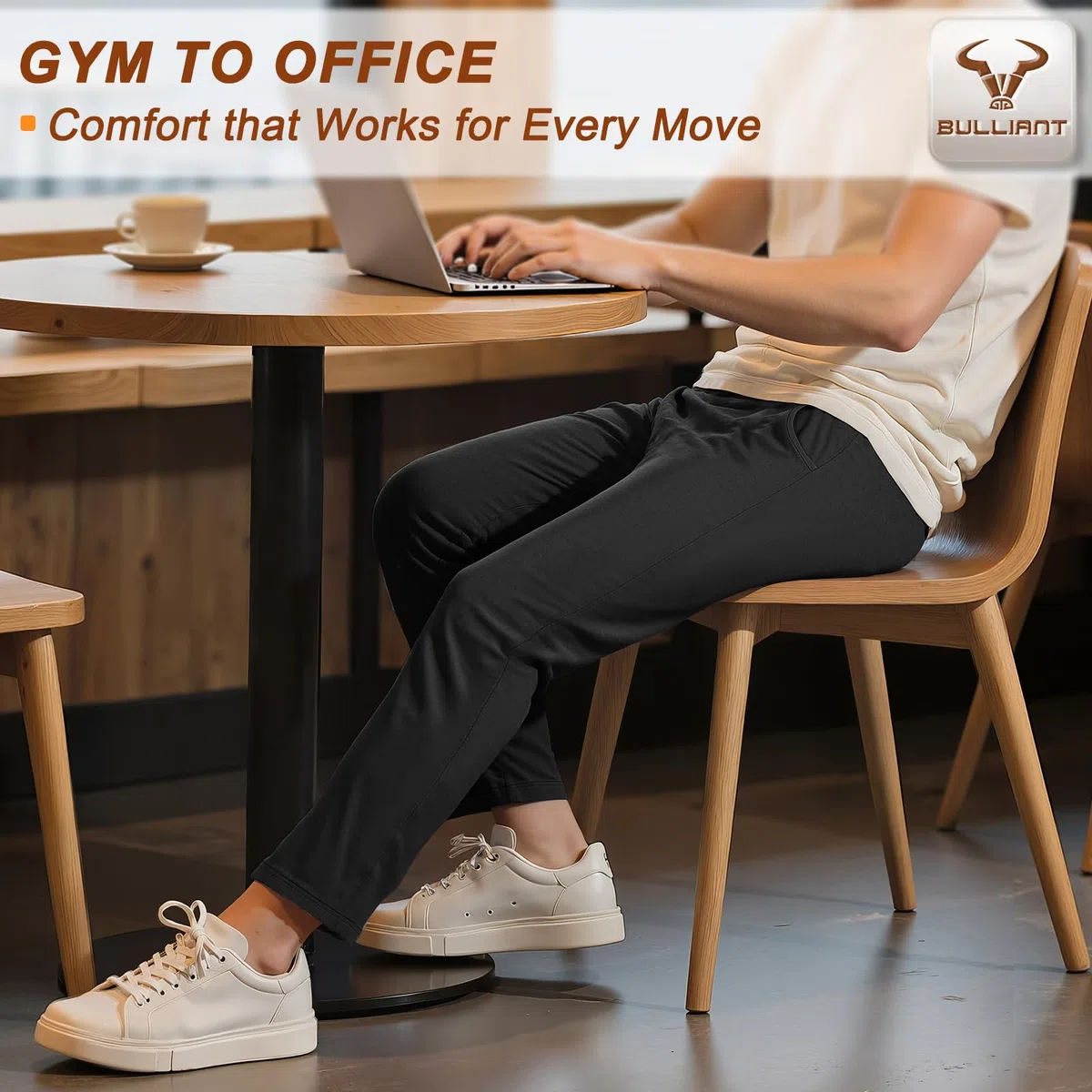BULLIANT Pantaloni Jogging Uomo, Pantaloni Sportivi Uomo Lunghi ine,Tuta da Ginnastica Jogger per Allenamento Casual