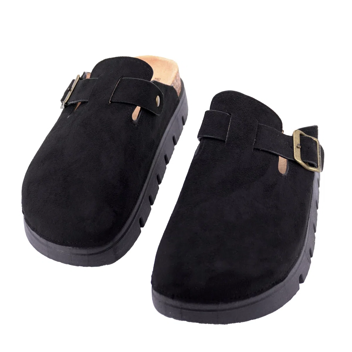 JOMIX Sabot Donna Invernali Ciabatte Chiuse in Pelle Scamosciata Pantofole Eleganti