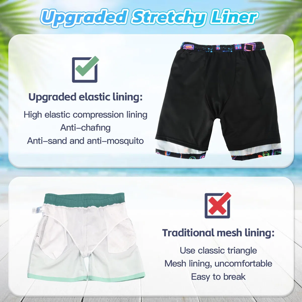 Pantaloncini da Bagno Bambino, Costume da Bagno per Surf sulla Spiaggia, Bambini a Compressione ad Asciugatura Rapida Corti per Nuoto, Surf, Immersioni, Eleganti Pantaloncini da Spiaggia