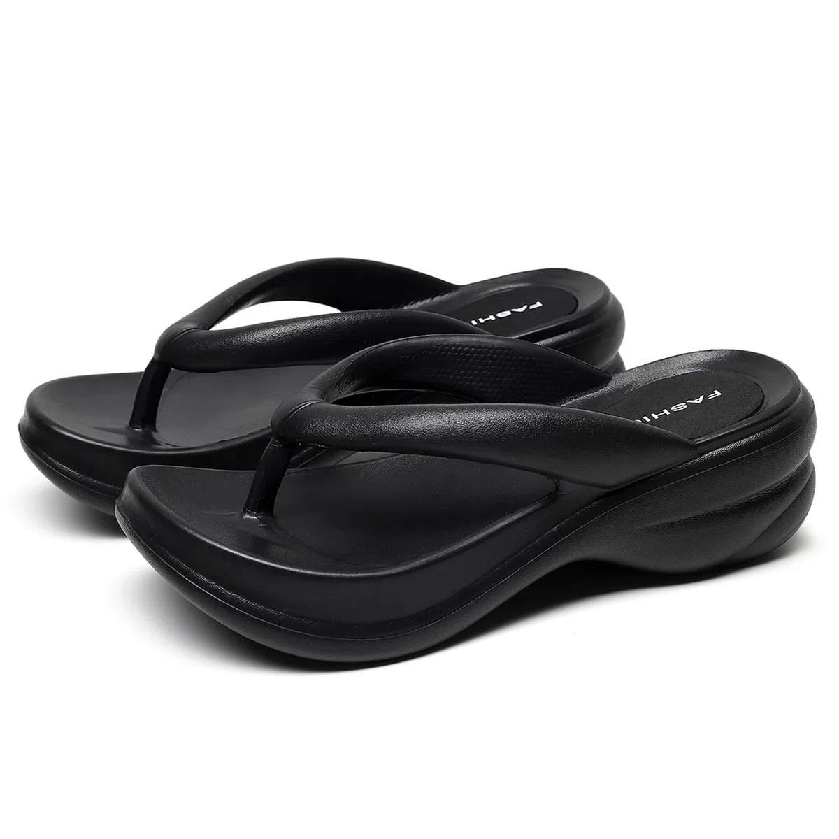 New front Infradito con Fondo Spesso per Nuovi Sandali Estivi da Donna con Tacco a Zeppa con Punta Comoda per la Casa Per Uomini e Donne Casual e Confortevole Semplice ed Elegante