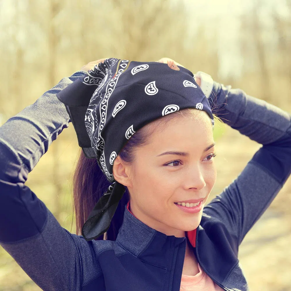 FEPITO Bandane da cowboy, 36 pezzi, motivo cachemire, con stampa paisley, fascia per capelli e maschera da equitazione
