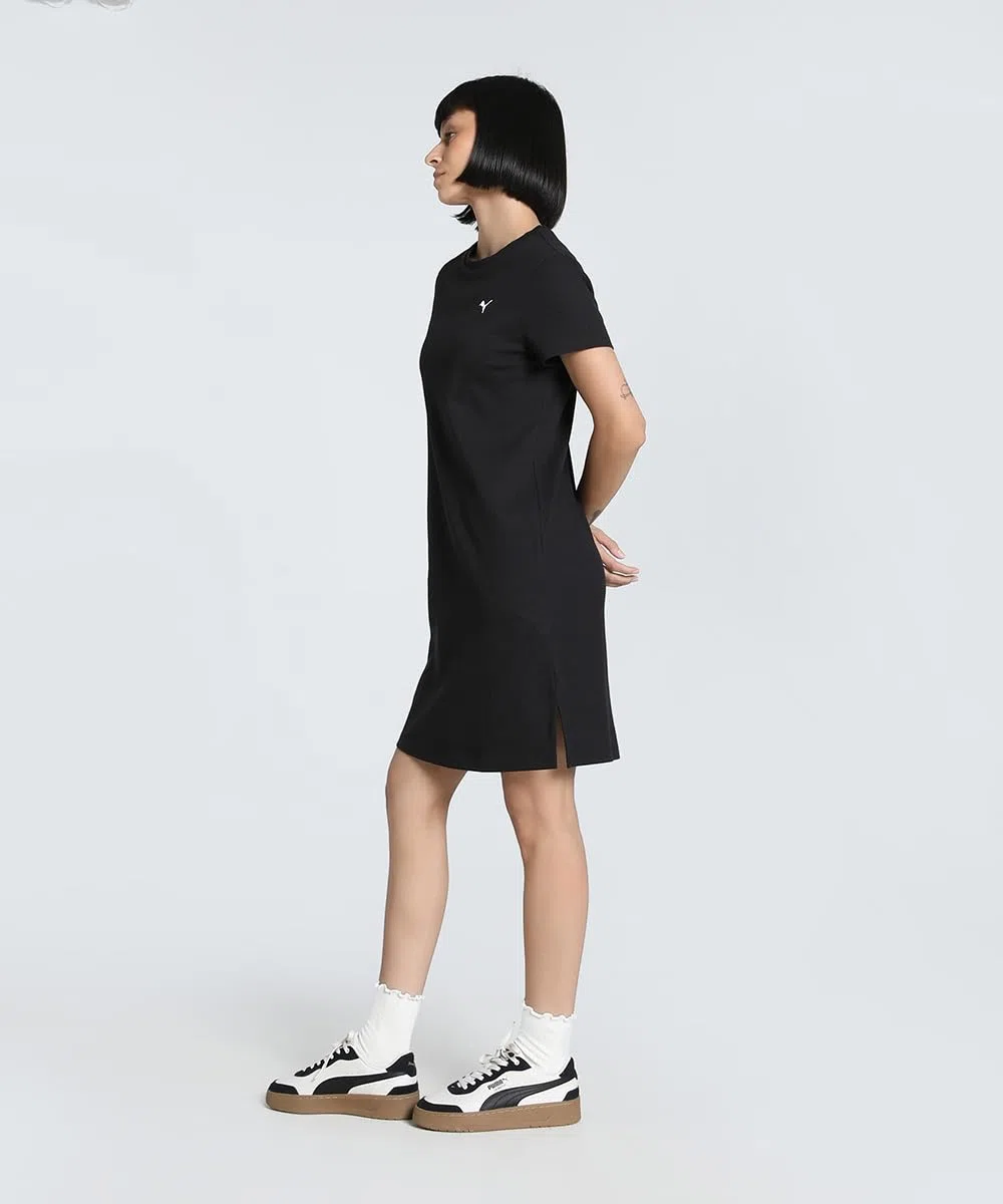 PUMA Ess Elevated Bodycon Rib Dress Vestiti Donna