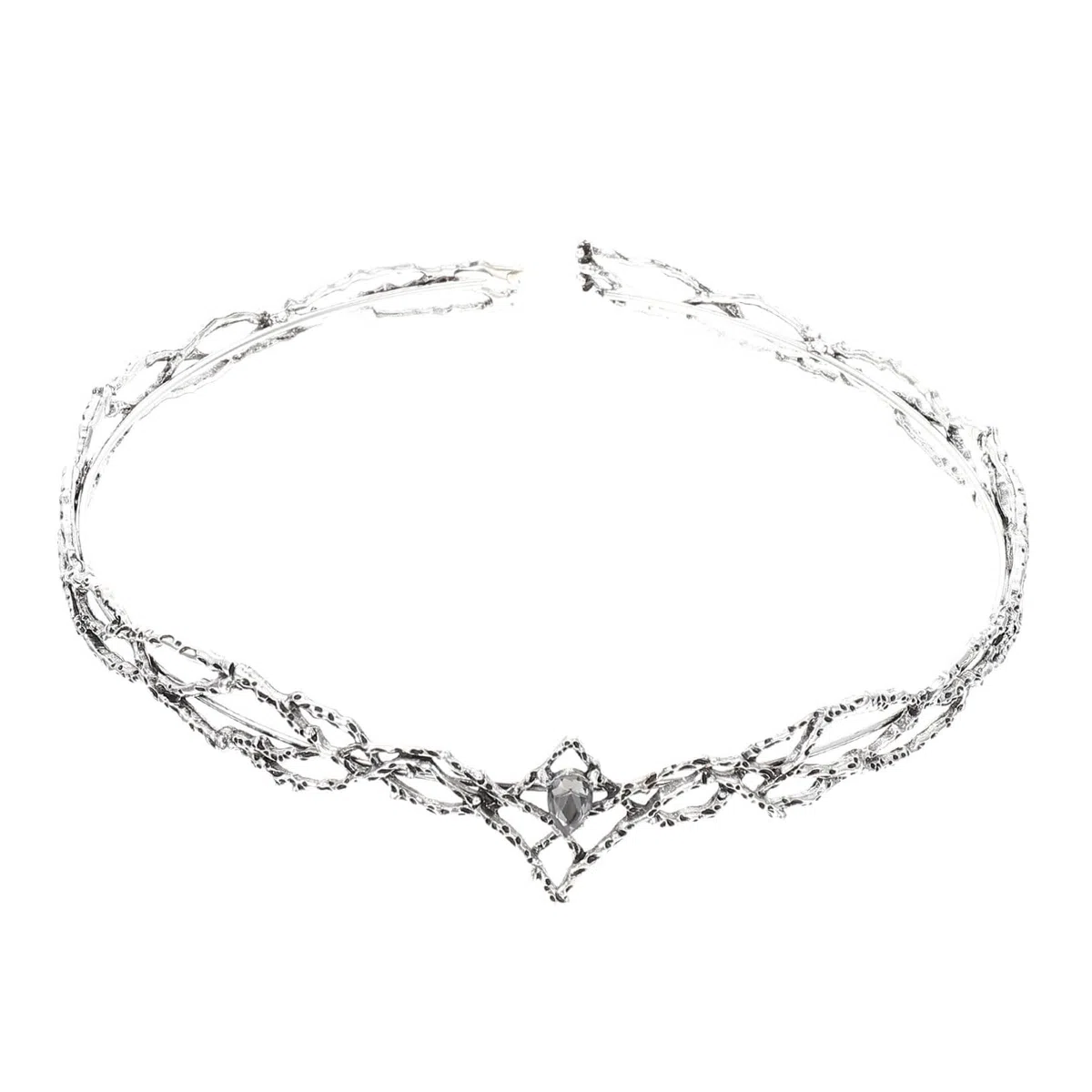Elfo Vintage Tiaras Rhinestone Rhinestone Fairy Crystal Crystal Lega Head Abchina per Feste di Compleanno Prom Accessori Halloween