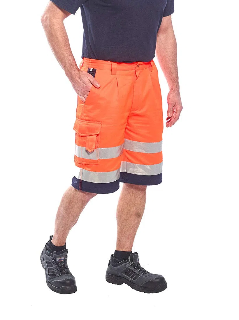Portwest Pantaloncini da lavoro in policotone Hi-Vis da uomo