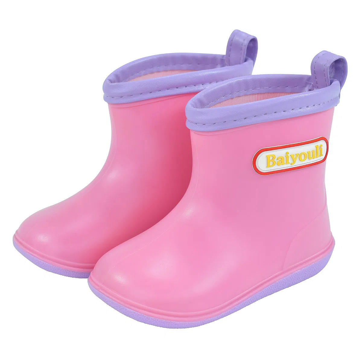 Stivali Pioggia Bambini Impermeabili Antiscivolo Stivaletti Gomma PVC Leggeri Galosce Bambino Bambina Unisex 1-6 Anni