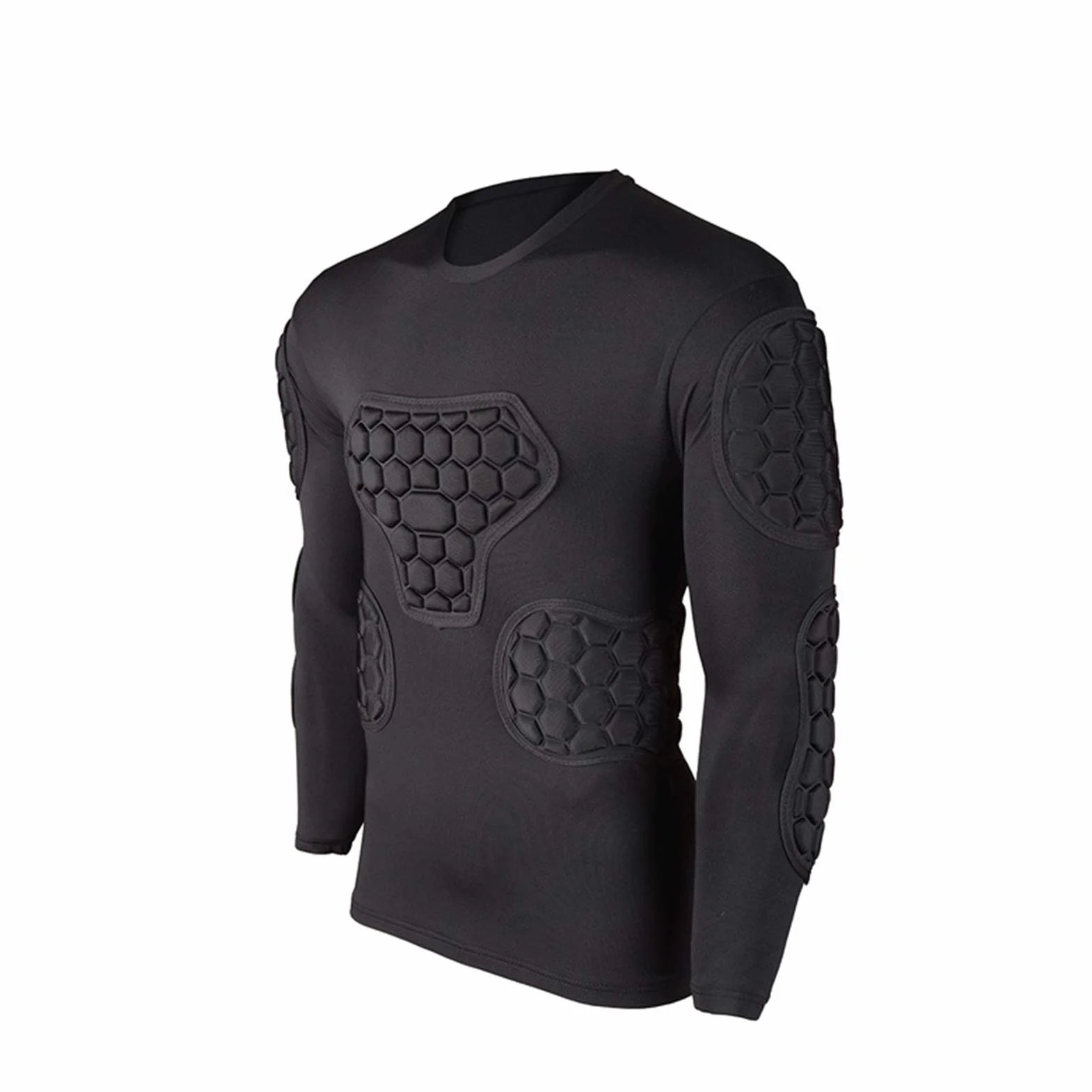 Maglia Portiere,Divisa da Portiere, Divisa da Portiere, Divisa da Allenamento da Competizione, Pantaloncini Aderenti in Jersey a Maniche Lunghe Anticollisione