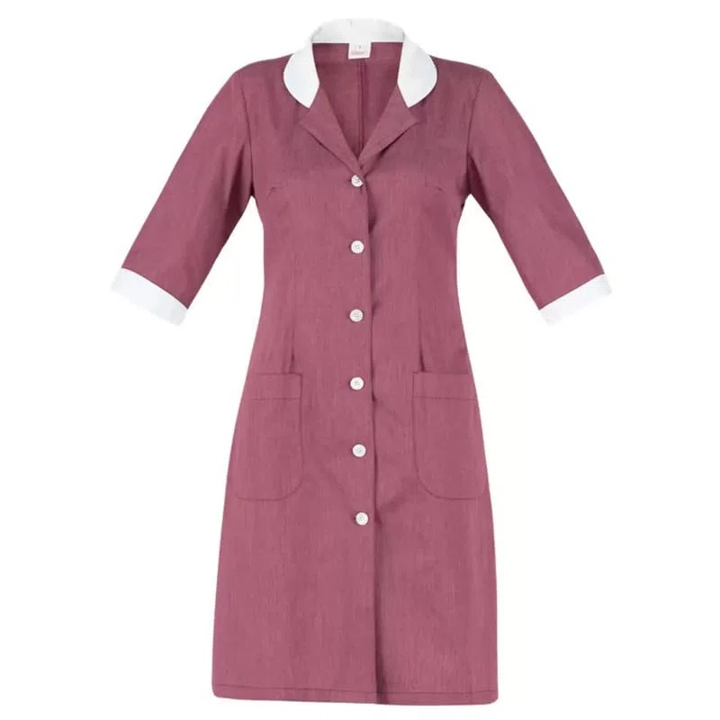 Giblor's Camice ORTENSIA per Hotel Casa Colf Pulizie da Donna Slim Fit BORDEAUX