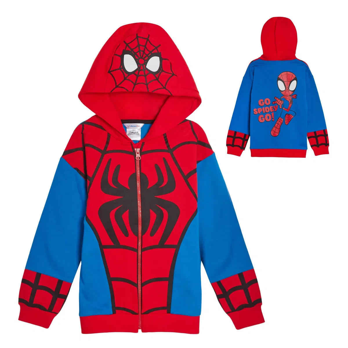 Bambini Spidey e i suoi incredibili amici felpa con cappuccio vestire giacche con zip Miles Morales Ghost Spider o Spidey