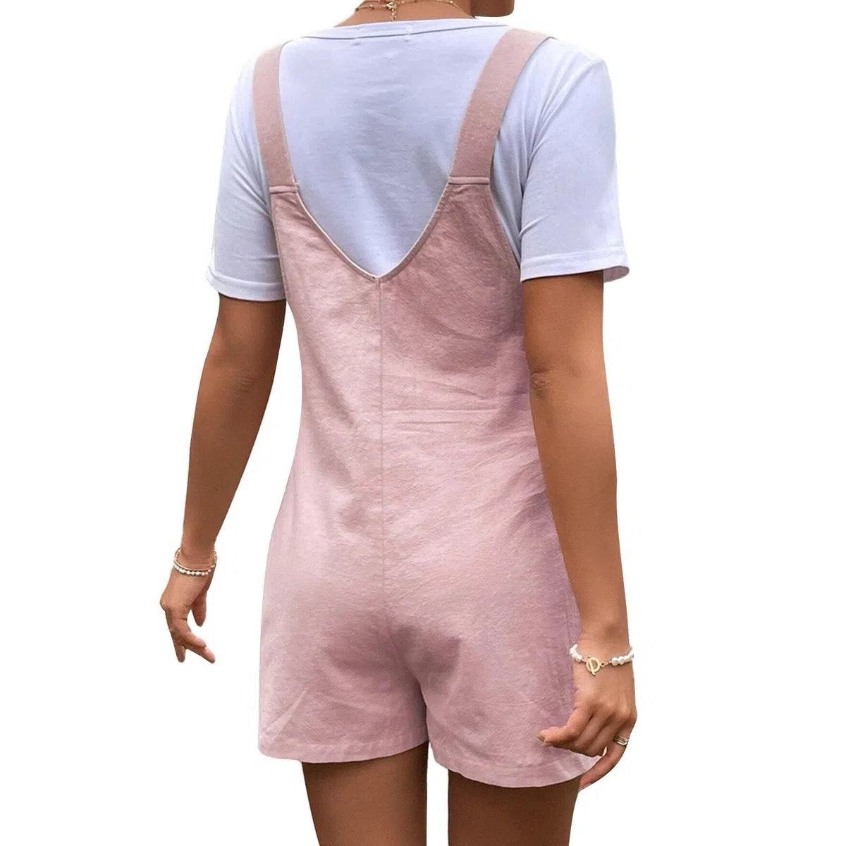 Tuta premaman Pantaloncini Estate Cotone Estate Salopette Senza Maniche Tute Orlo Strappato Cinghie Regolabili Bavaglino Tinta Unita Pantaloncini Sciolti Pagliaccetti