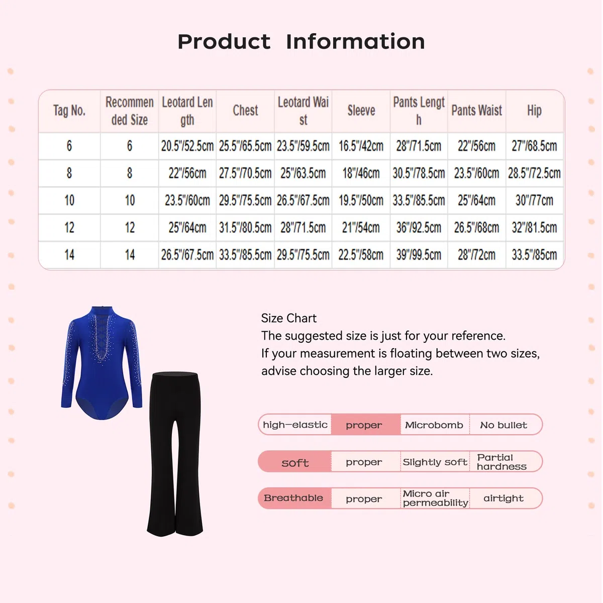 Aislor Completo da Ballo Latino Americano Bambino Ragazzo 2 Pezzi Body Danza Classica + Pantaloni Gamba Larga Abito da Samba Rumba Salsa Tango Dancewear
