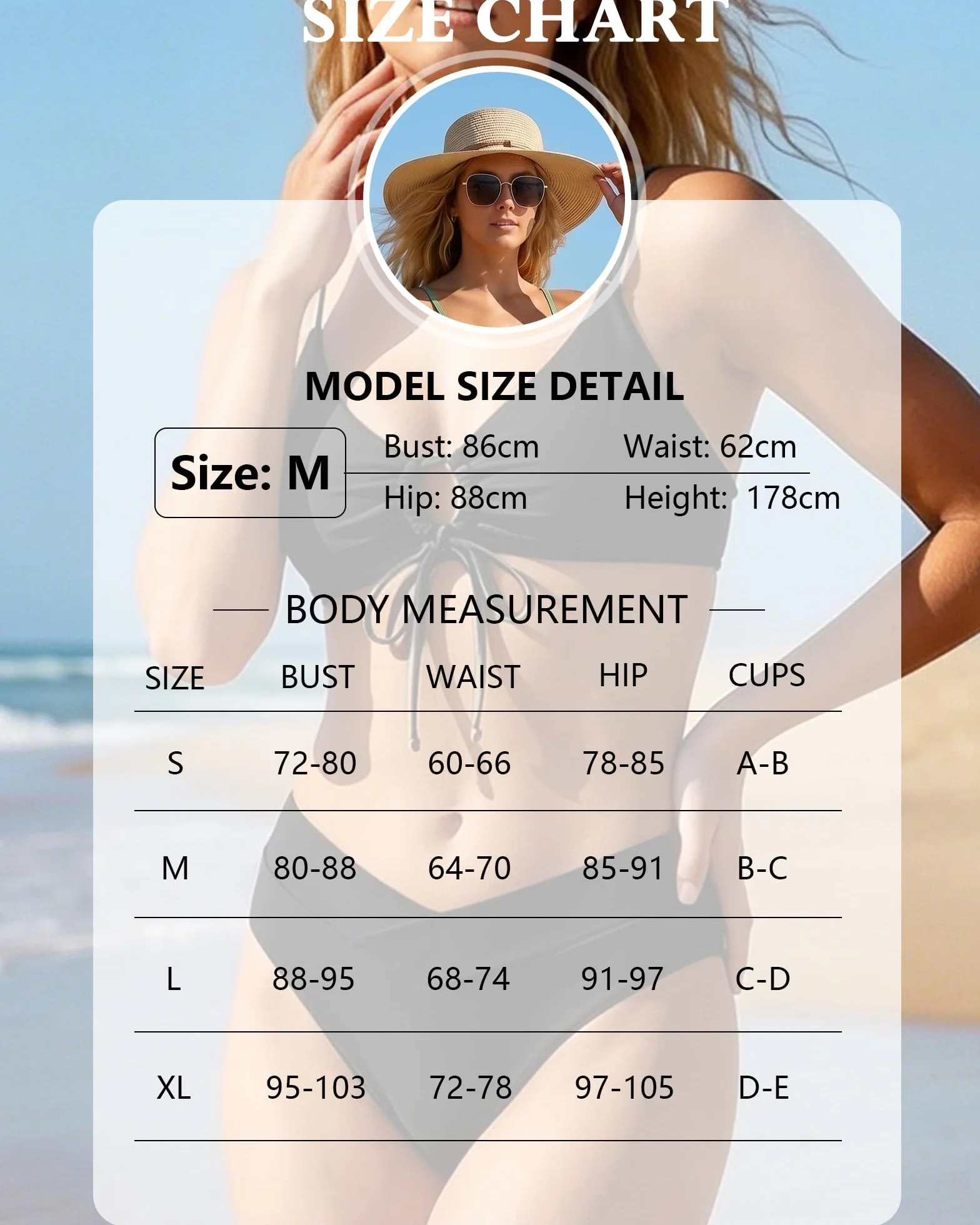 Costume Donna Due Pezzi Bikini Costumi da Bagno Sexy Push up Vita Alta Modellante Costume da Spiaggia Senza Ferretti Eleganti Estivi Mare Bikini Set con Imbottitura per Il Seno
