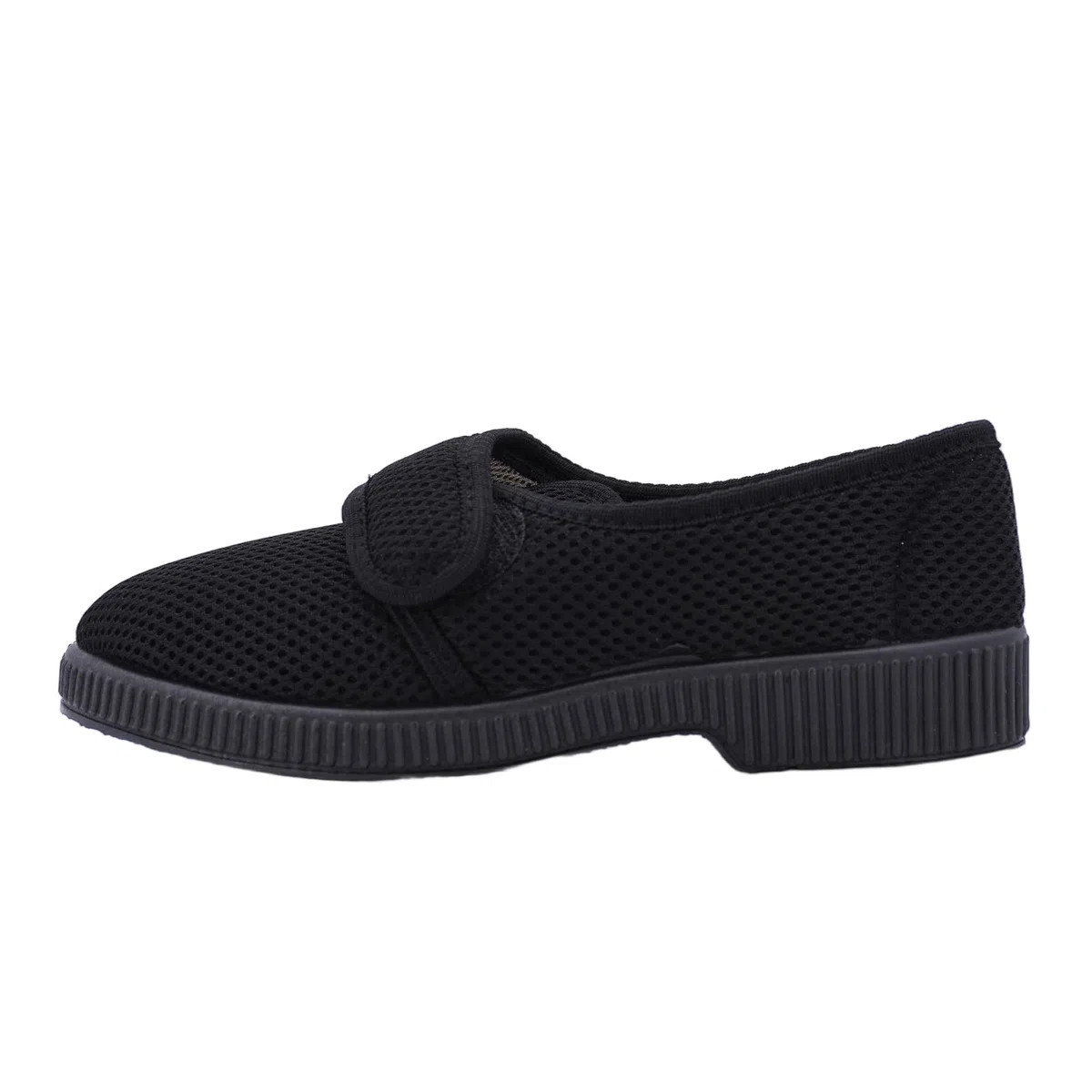 JOMIX Pantofole Anziane con Strappo Ciabatte Donna con Chiusura Regolabile Scarpe Traspirante da Casa Antiscivolo Morbida e Comoda per Terza Età