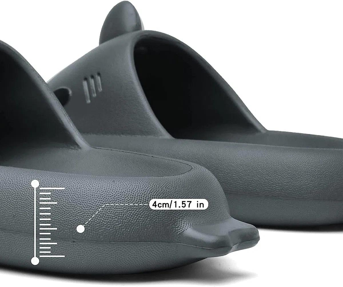 Ciabatte Squalo Estive Mare Open Toe Donna Uomo Ultra Morbide Antiscivolo Sandali Spiaggia Piscina a Punta Aperta Shark Slides Slippers