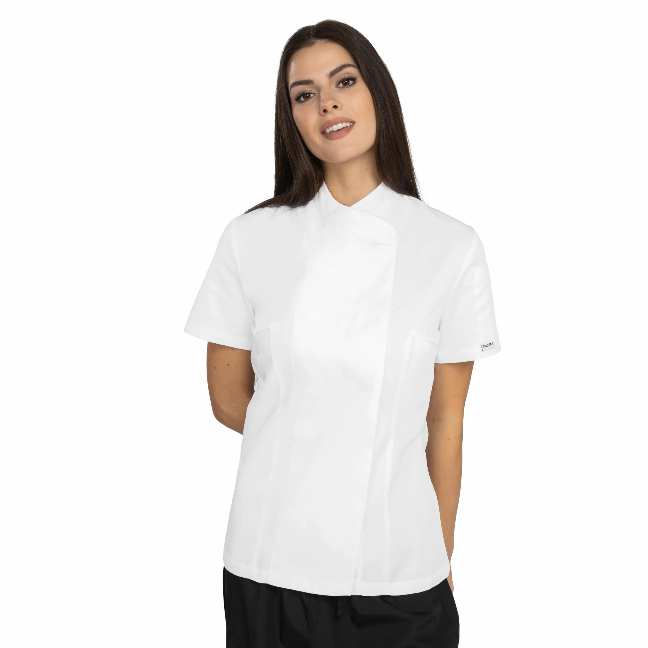 PALLTEX Nori Lady SS Giacca Cuoca Donna Giacca da Chef Donna Professionale a Maniche Corte con Rete Traspirante