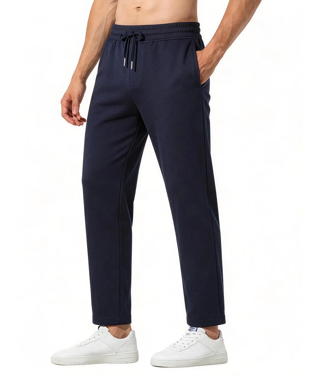 Arjen Kroos Pantaloni Tuta Uomo Cotone Casual, Pantaloni Uomo Elastico Vita con Coulisse da Ampia Pantalone per Relax e Sport