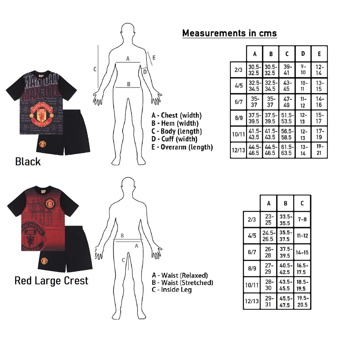 Pigiama ufficiale Manchester United FC - corto - bambino