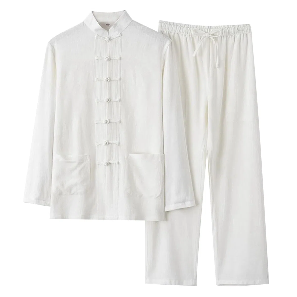 Abbigliamento Tai Chi Comodo Traspirante Abbigliamento Kung Fu Cinese Cotone e Lino Arti Marziali Uniforme per Kungfu Taichi Arti Marziali di Meditazione Zen Wing Chun