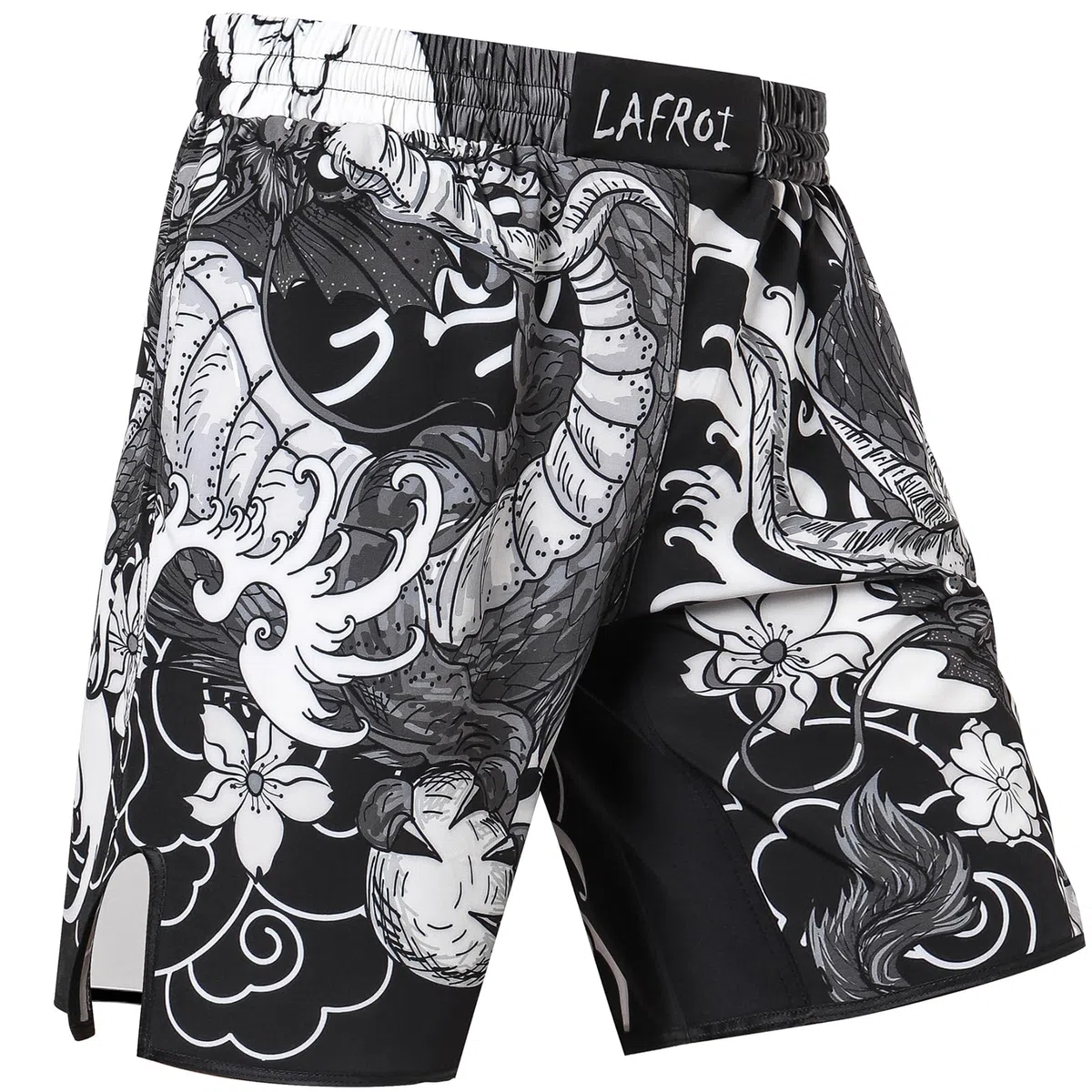LAFROI Uomo Pantaloni da MMA, Boxe, Cross Training e Altri Sport da Combattimento-QJK06
