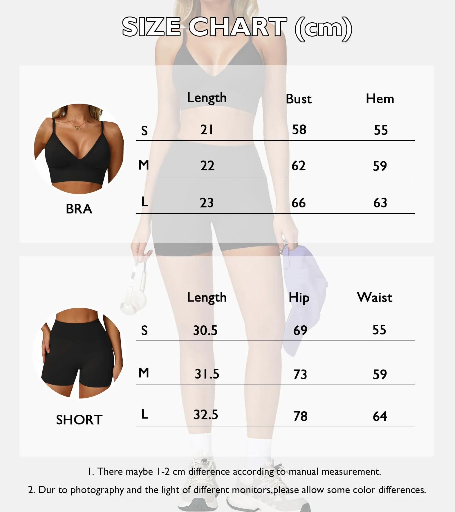 Sportivo Set Donna Palestra Costine Outfit Set Yoga Spalline Allenamento Fitness Abbigliamento Reggiseno Scollo a V Schiena Scoperta Abbinato Pantaloncini Scrunch Abbigliamento Senza Cuciture