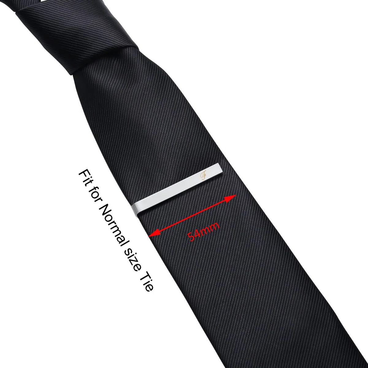 HONEY BEAR Gemelli & Fermacravatta Uomo con Iniziali Alfabeto Lettera per Camicia Matrimonio Commercio Regalo,Argent 5.4cm (F)