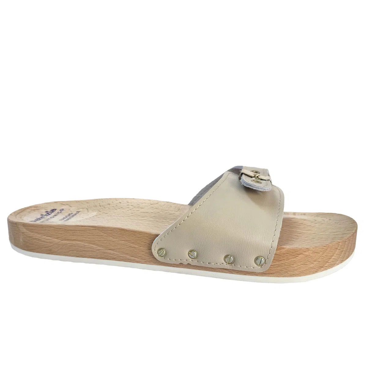 Patrizia Azzi 833 ZOCCOLI IN LEGNO DI FAGGIO CIABATTE UOMO (numeric_46)