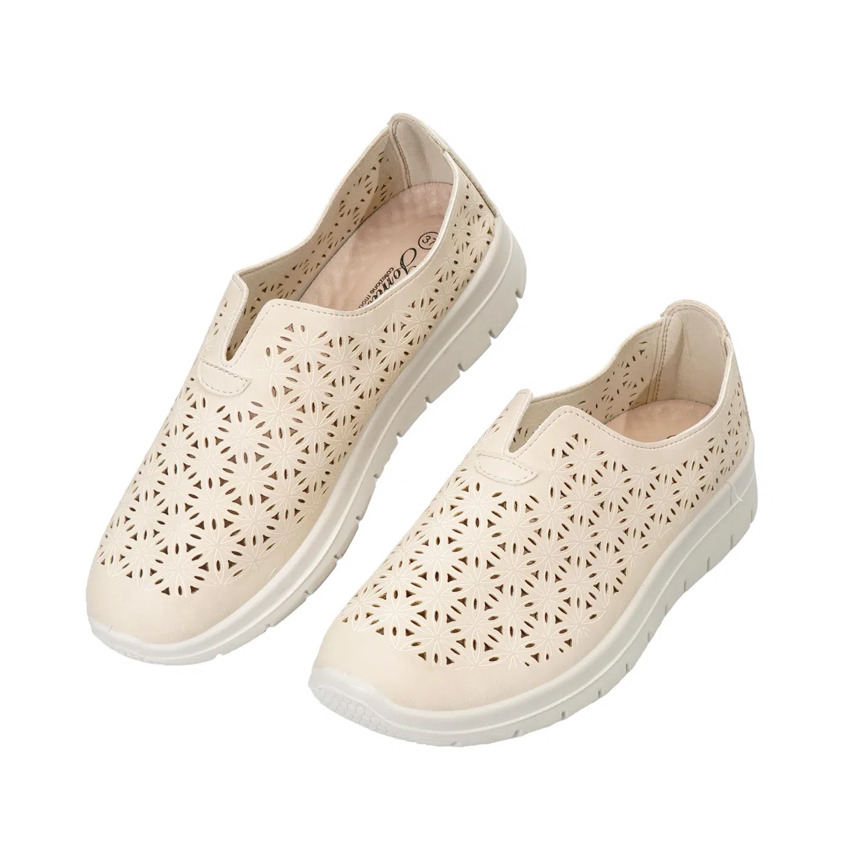 JOMIX Scarpe Donna Slip-On Traforate, Sandali Casual Comodi Antiscivolo Leggeri Traspiranti, Suola Ammortizzante per Casa, Passeggio e Tempo Libero