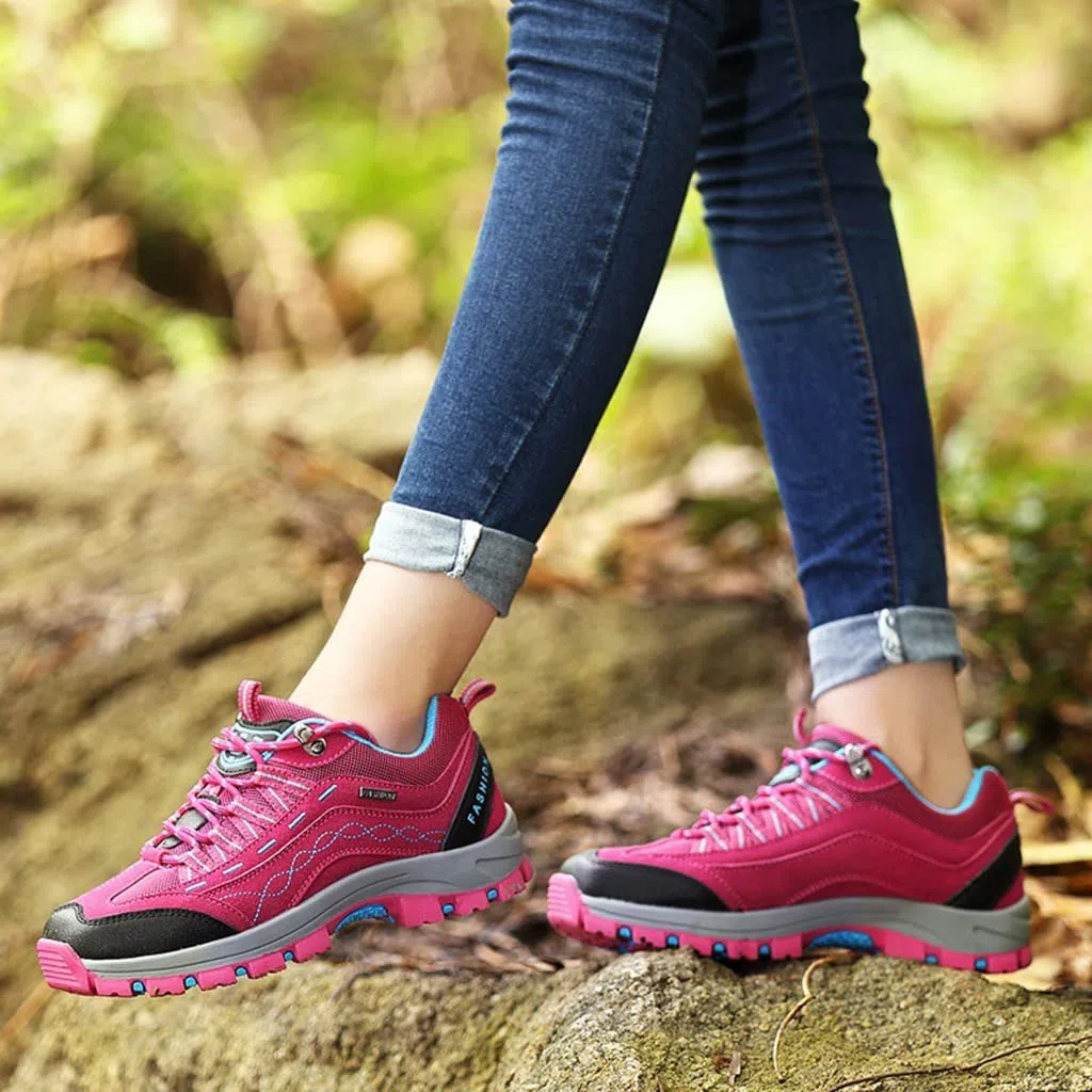 Scarpe da Escursionismo da Donna Stivaletti da Trekking Traspiranti Antiscivolo per Esterni