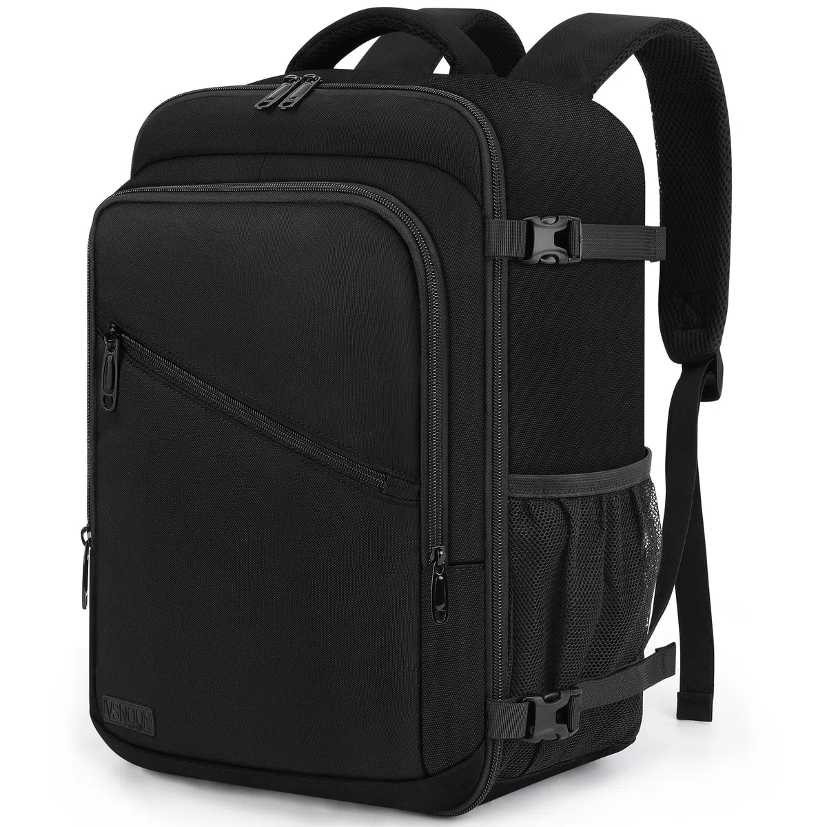 Zaino Ryanair 40x30x20, 25L Bagaglio a Mano Aereo Zaino da Viaggio per Donna Uomo, Impermeabile Zaino per 15.6 pc Travel Bag Compatto Leggero per Eurowings, Wizz Air, ITA Airways, Easyjet, Nero