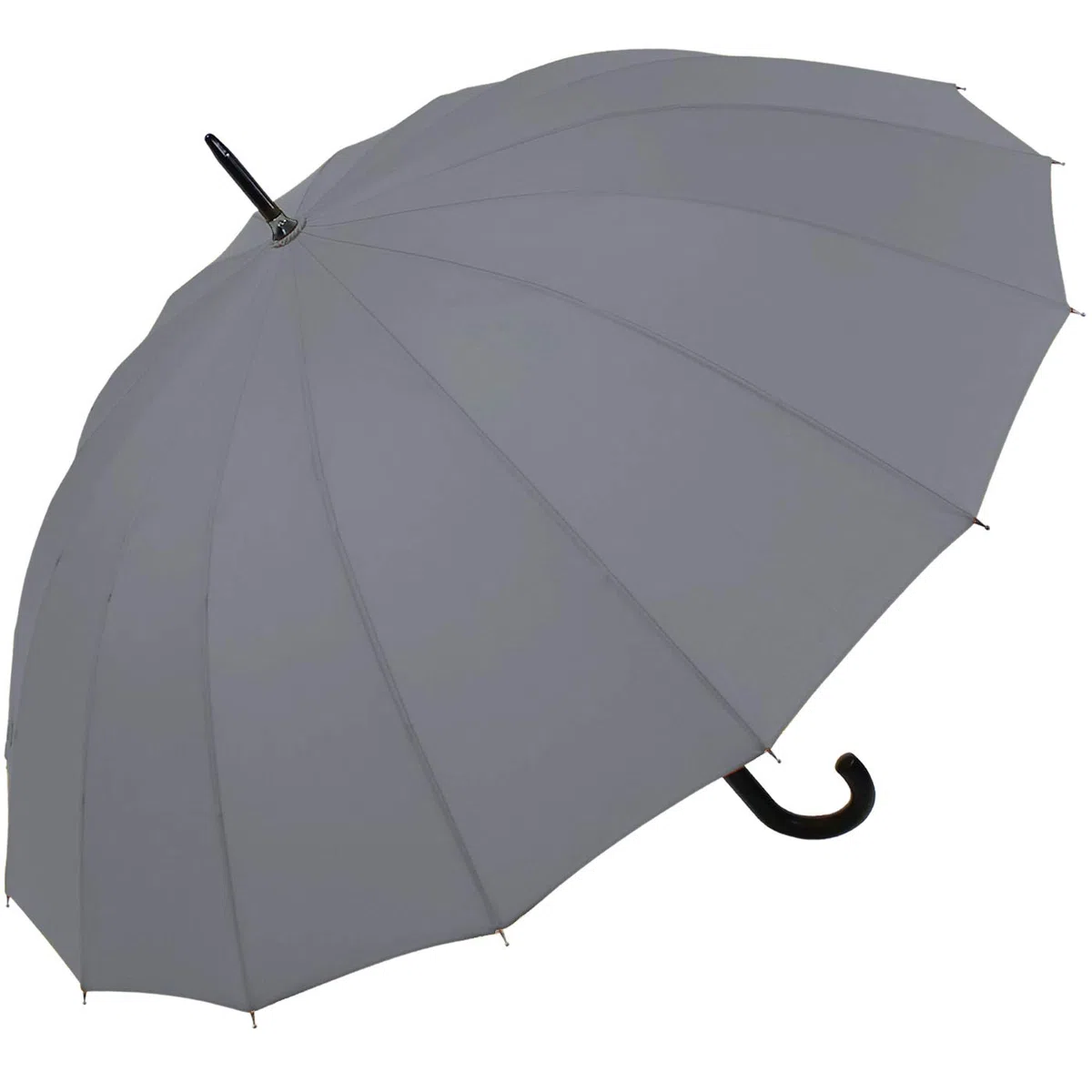 iX-brella Ombrello lungo, di alta qualità, 16 pezzi, con sistema automatico resistente alle tempeste