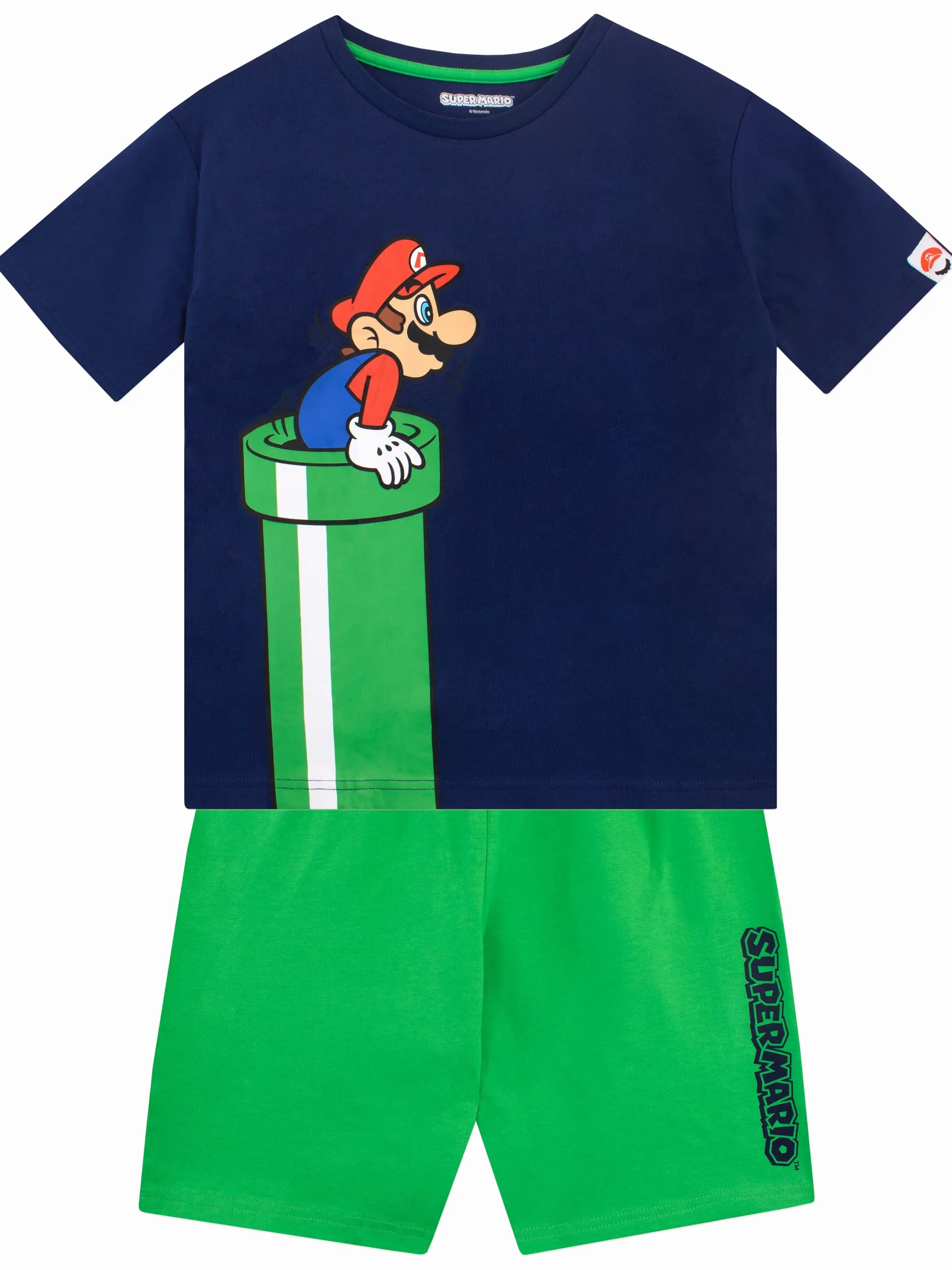 SUPER MARIO BROS Set Maglietta e Pantaloncino per Ragazzi