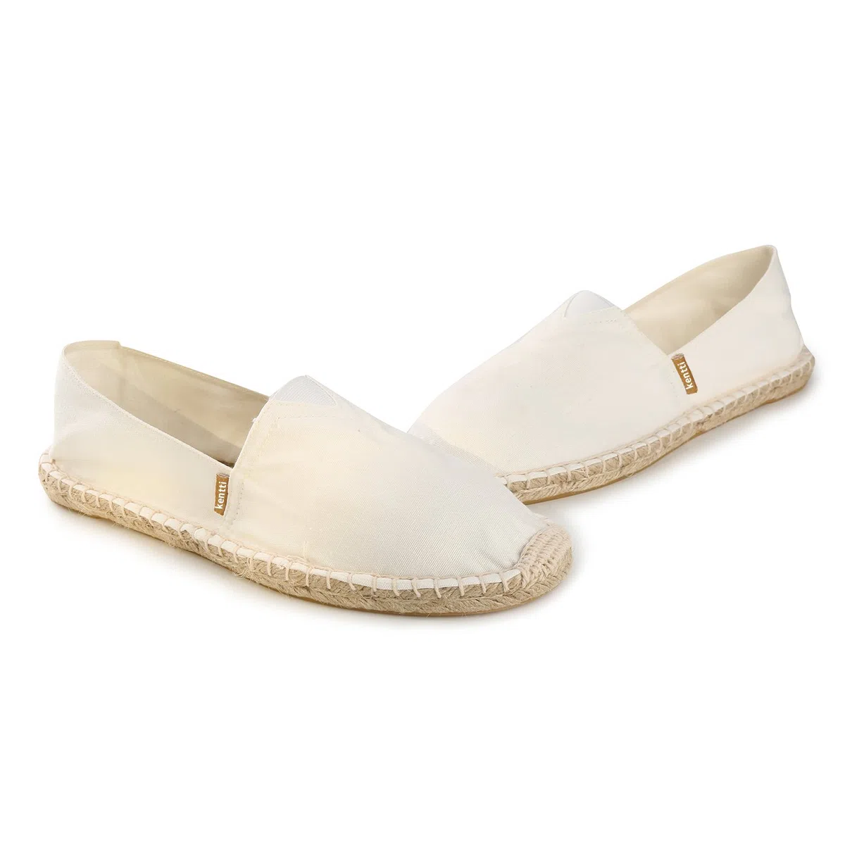 Donna Classico Tela Slip-on Piatto Espadrillas