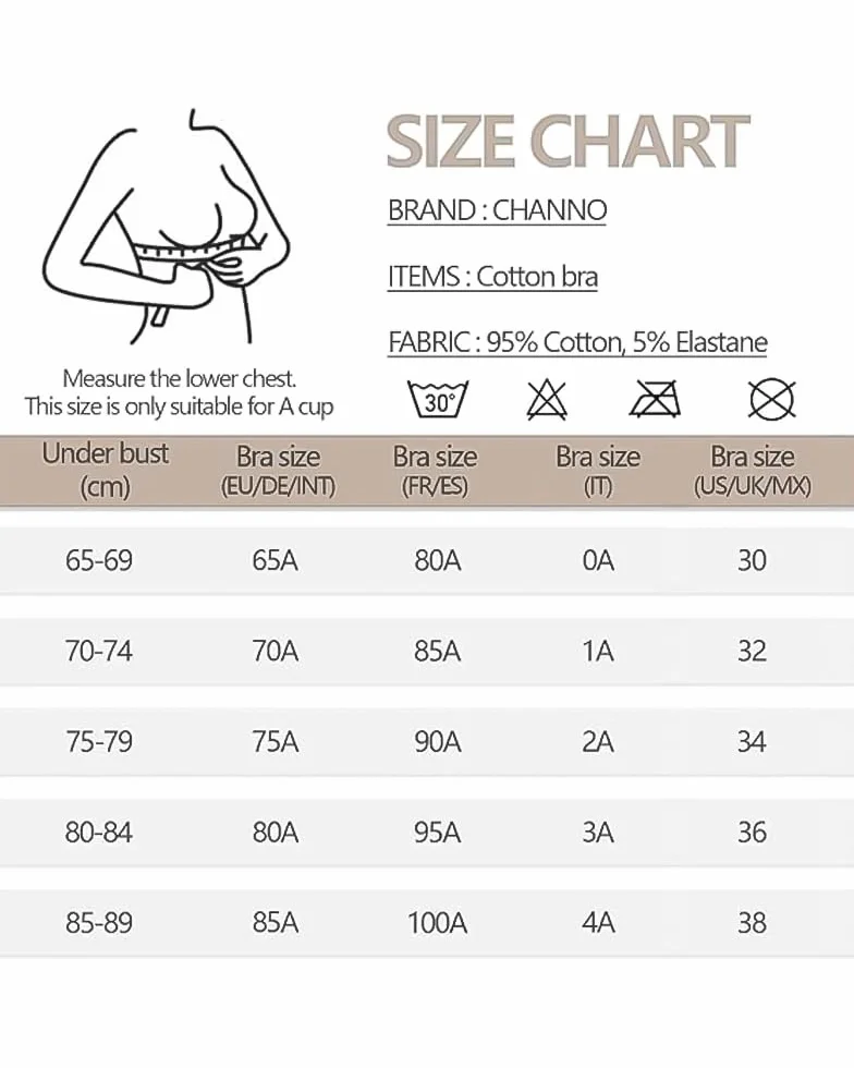 Reggiseno da bambina, in cotone, senza ferretto, tinta unita, spalline regolabili, coppa A