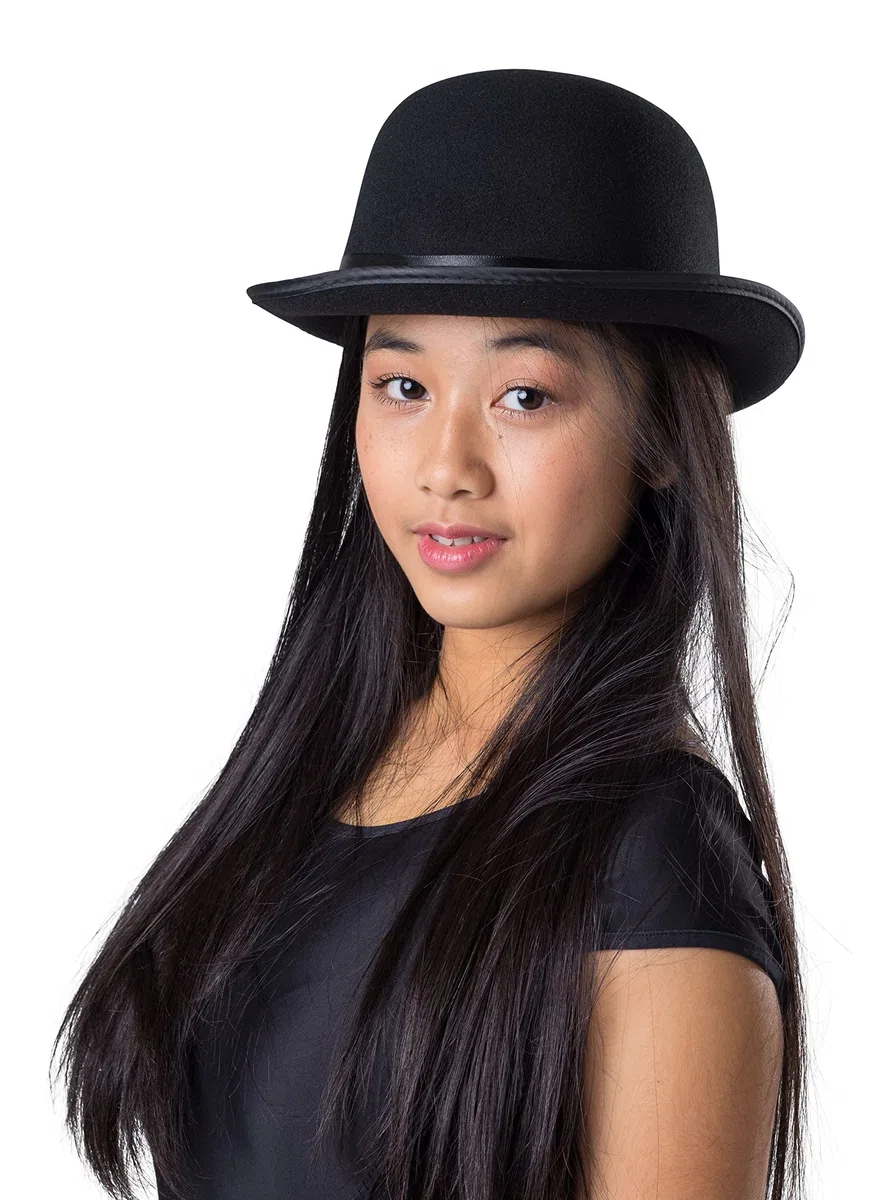 Dress Up America Cappello Derby - Bombetta Derby - Costume Cappello Bombetta Nero