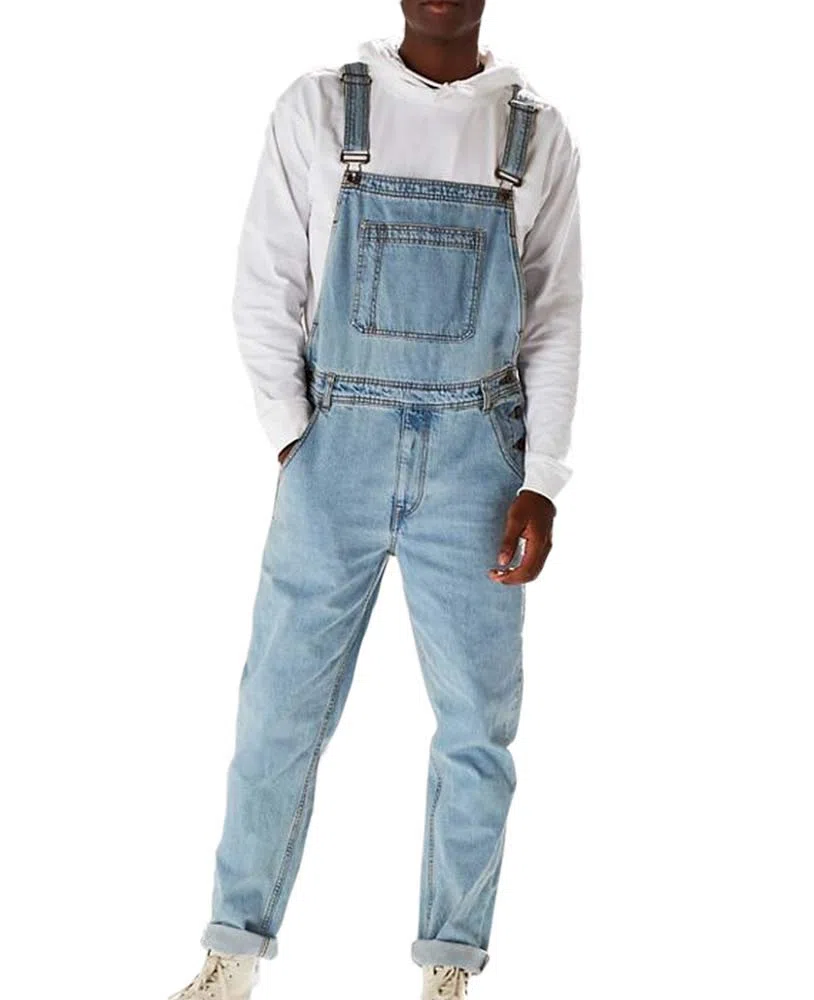 Salopette di Jeans Vintage Moda Uomo Salopette Salopette Salopette di Jeans Classici